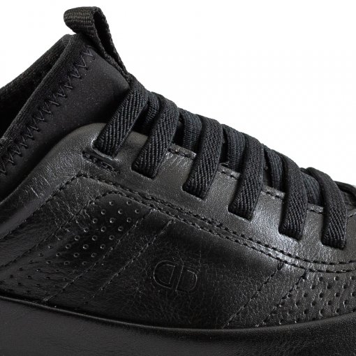 Sapatênis Masculino Denim Joy Light Democrata 245101 - Preto | Sapato Show