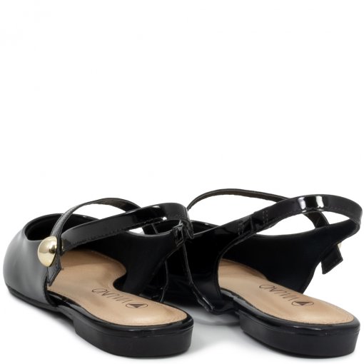 Sapatilha Boneca Slingback Bico Fino Via Uno 866061 - Main Image