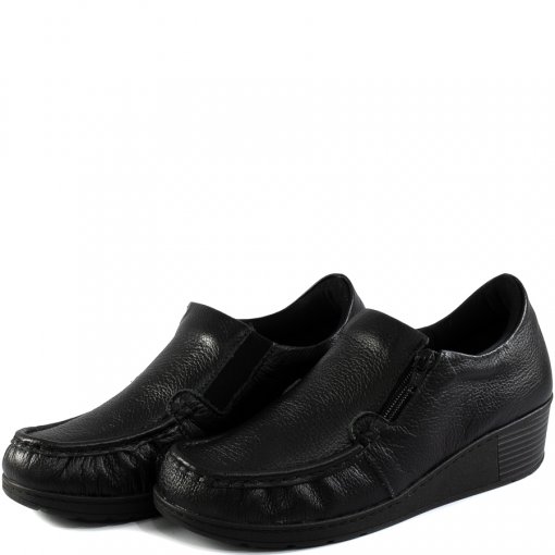 Sapato Mocassim Plataforma Usaflex Care Hidratante AA0201 - Preto | Sapato  Show