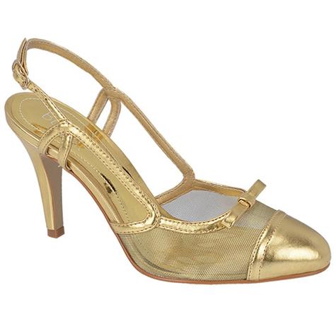 Scarpin Feminino Salto Alto Belmon - 11012 - Ouro - 33 a 43