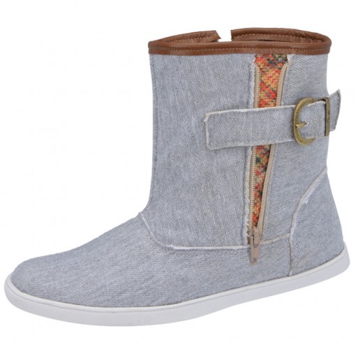 tenis botinha cinza feminino
