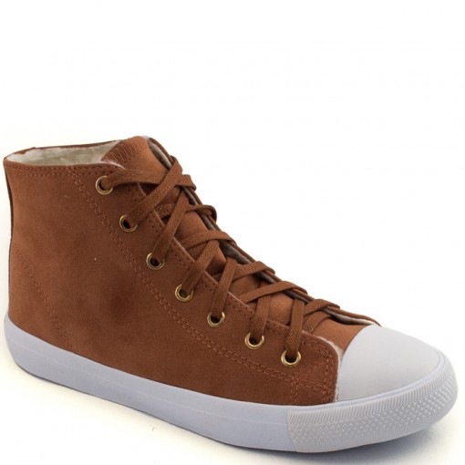 Tenis Cano Alto Anacapri C300670003 - Caramelo | Sapato Show