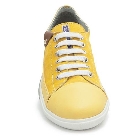 tenis cravo e canela amarelo