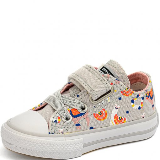 Tênis Converse Chuck Taylor All Star 1V Infantil Ck0804 Cinza