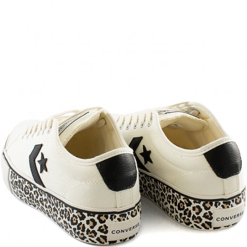 Tênis Converse Star Replay Platform Animal Print CO0281 Branco/Onca
