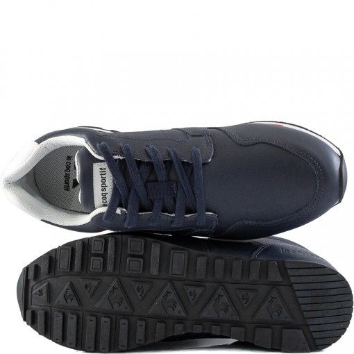 Tênis Em Couro Maculino Sporty Le Coq Sportif Omega Marinho