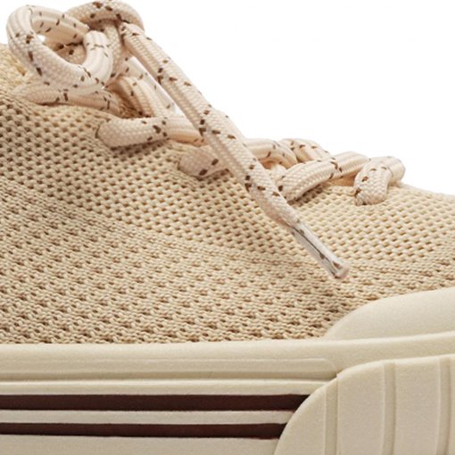 Tênis Feminino Alê Knit Com Cadarço Anacapri C304050005 Cru Sapato Show