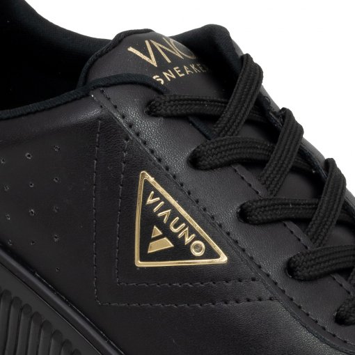 Tênis Feminino Casual Mini Tratorados Via Uno 881005 - Preto