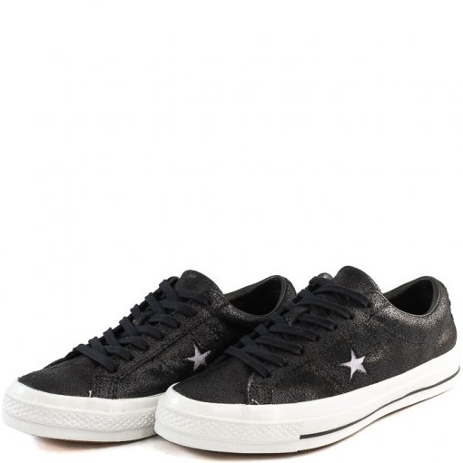 Tênis Feminino Converse One Star CO0294 - Preto/Lilas | Sapato Show
