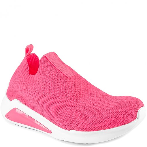 Tênis Feminino Knit Hype Sporty Inverno Petite Jolie PJ5517 - Rosa Neon |  Sapato Show