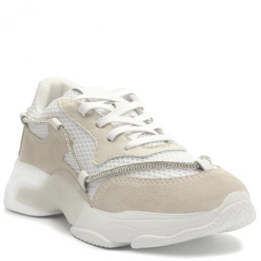 Tênis Feminino Sneakers Cordão Brilho Schutz S211340039 - Branco