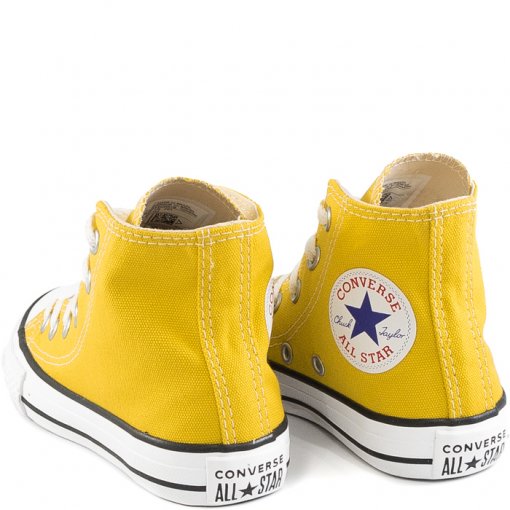 tenis all star infantil cano alto amarelo