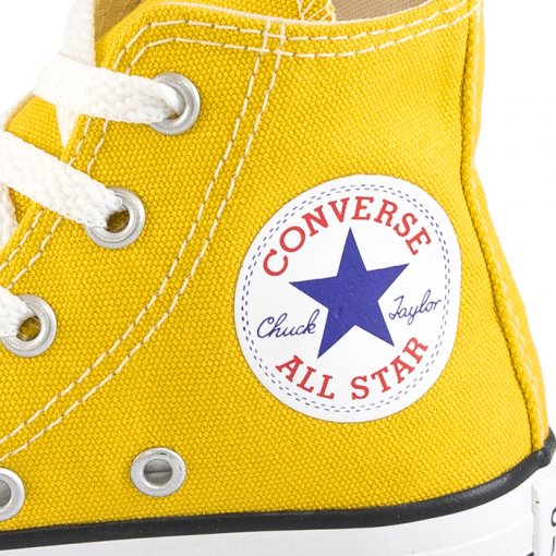 Tênis Converse Chuck Taylor All Star Cano Alto Infantil CK0428 - Amarelo  Vivo | Sapato Show