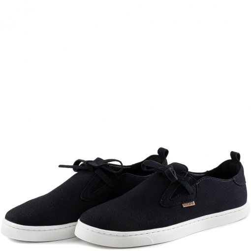 Tênis Malu Slip On Com Laço Anacapri C300000221 - Preto | Sapato Show