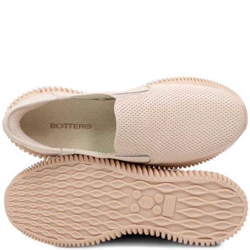 Tênis Slip On Em Couro Texturizado Bottero 357502