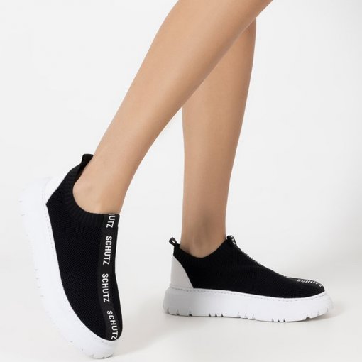 Tenis Schutz Slip On Tênis Slip On It Malha Knit Animal Print