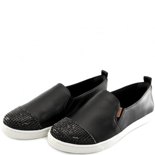 tênis slip on glam preto