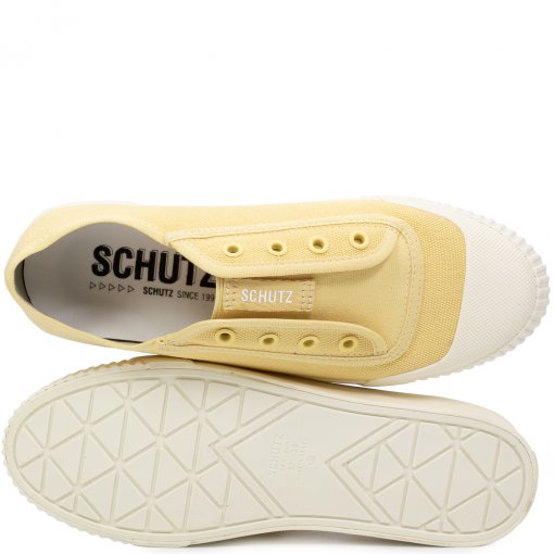 Tênis Slip On Smash Canvas Schutz S211360001 - Yellow | Sapato Show