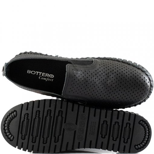 Tênis Slip On Twister II Vazado 2021 Bottero Confort 315601 - Preto/Preto |  Sapato Show