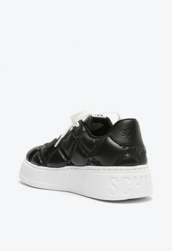 Tênis Sneaker Mix Logomania Matelassê Schutz S214450014 - Preto
