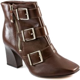 Imagem - Bota Feminina Bico Quadrado Com Fivelas Inverno Tanara T3862