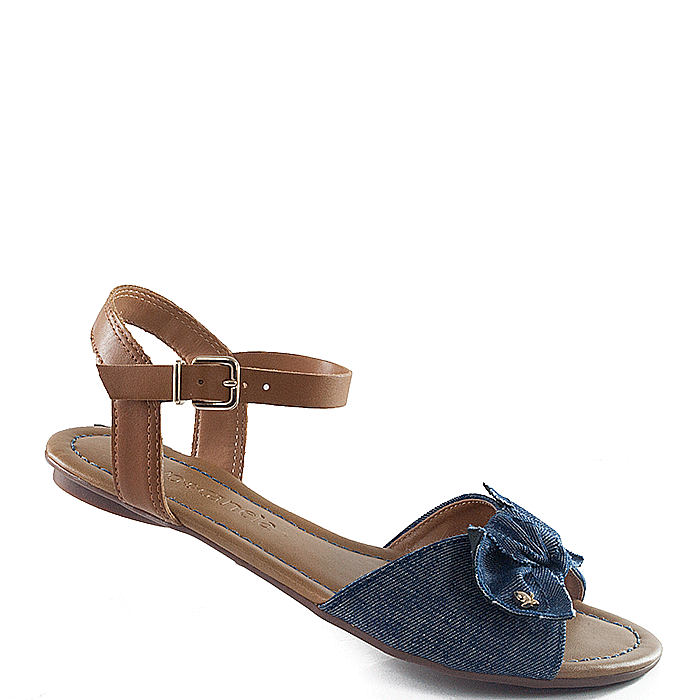 Rasteira Cravo e Canela Jeans 88042 - Jeans | Sapato Show