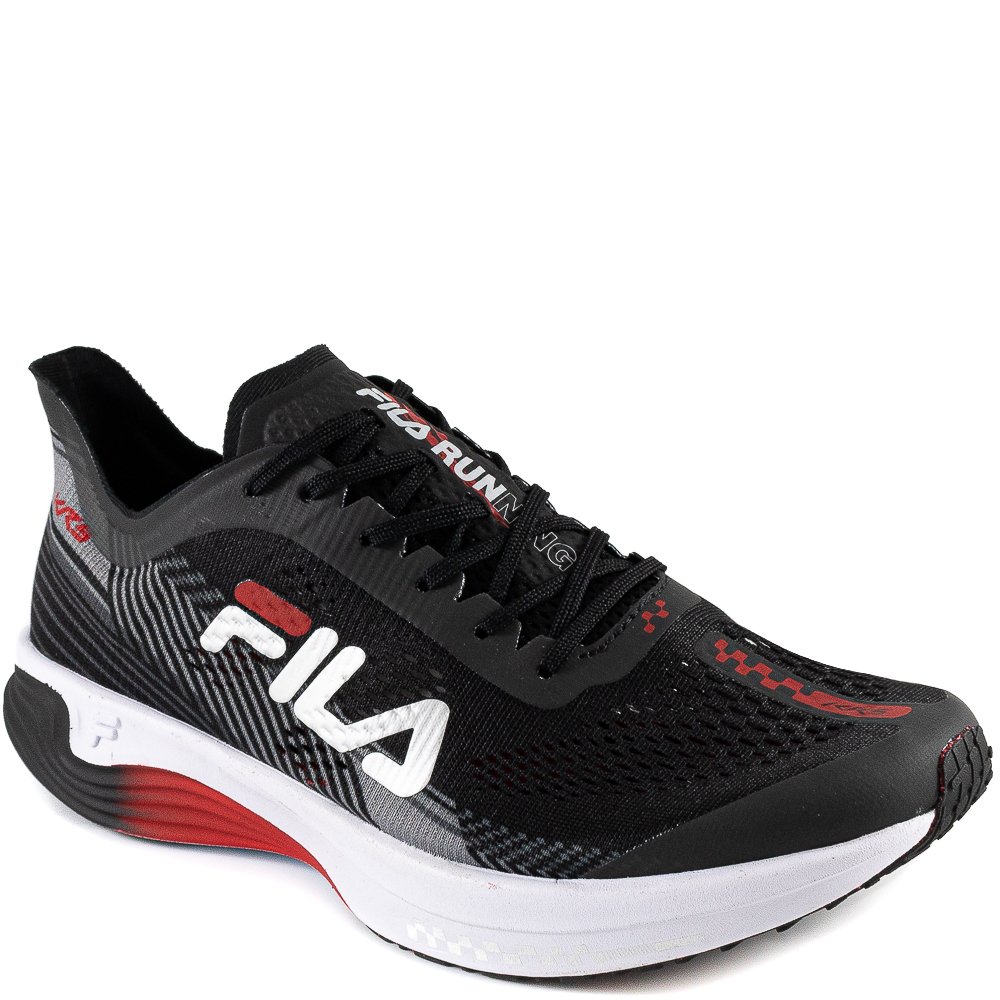 Tênis De Corrida Masculino KR5 Fila Running F01R004104 - Preto | Sapato ...