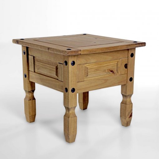 Mesa de centro/canto Corona Original* - Seconique - Madeira - Cor natural