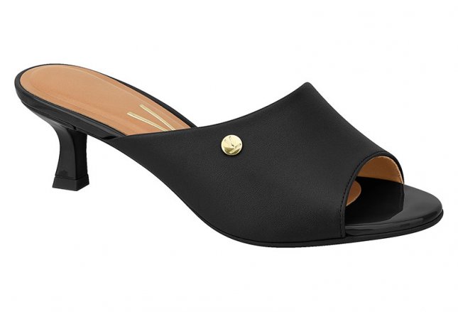 Tamanco preto salto baixo Clearance