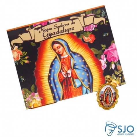 100 Cartões com Medalha da Nossa Senhora de Guadalupe