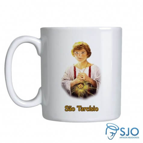 Caneca São Tarcísio com Oração - Modelo 01