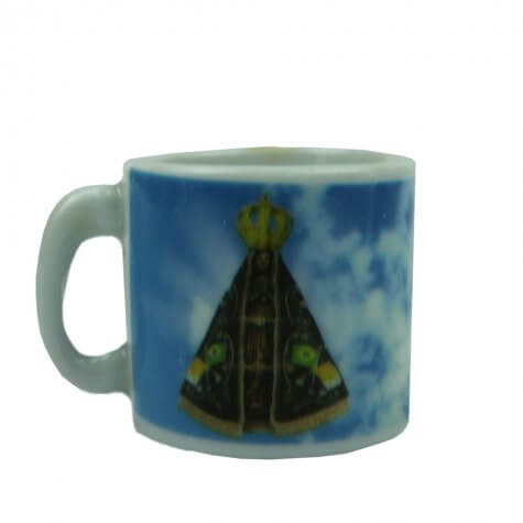 Mini Caneca de Porcelana Aparecida