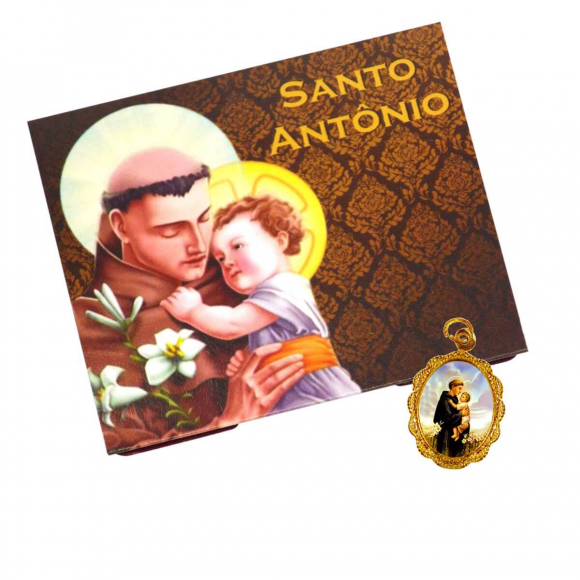 Cartão com Medalha de Santo Antônio