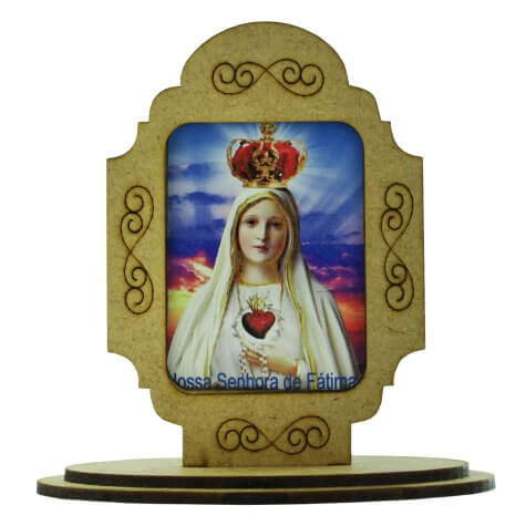 Adorno de Mesa Nossa Senhora de Fátima