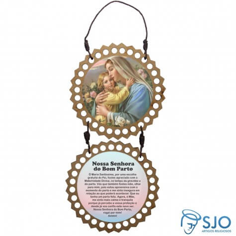 Adorno de Porta Redondo - Nossa Senhora do Bom Parto