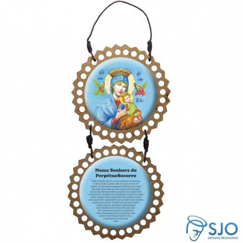 Adorno de Porta Redondo - Nossa Senhora do Perpétuo Socorro