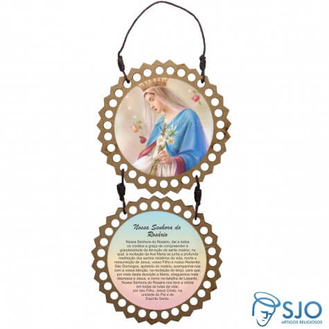 Adorno de Porta Redondo - Nossa Senhora do Rosário