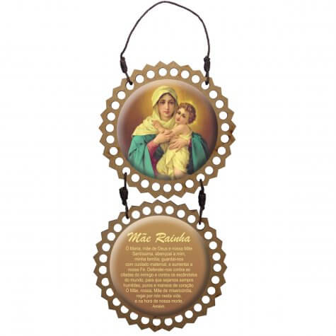 Adorno de Porta Redondo - Mãe Rainha
