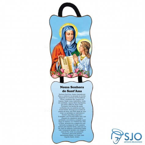 Adorno de Porta Retangular - Nossa Senhora Santana