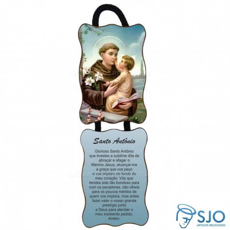 Adorno de Porta Retangular - Santo Antônio - Modelo 02
