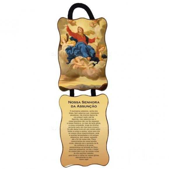 Adorno de Porta Retangular - Nossa Senhora Assunção