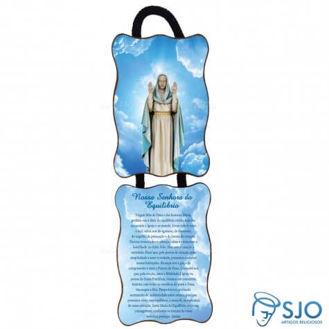 Adorno de Porta Retangular - Nossa Senhora do Equilíbrio