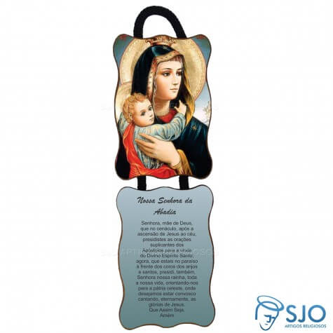 Adorno de Porta Retangular - Nossa Senhora da Abadia