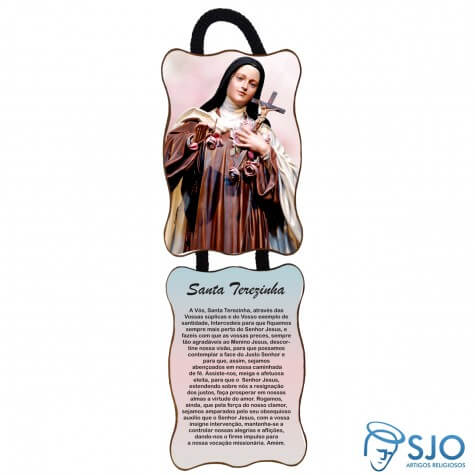 Adorno de Porta Retangular - Santa Terezinha