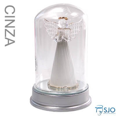 Anjo com Luz na Redoma - 13 cm