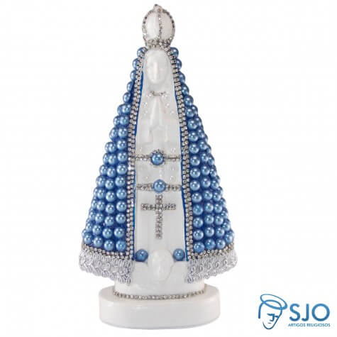 Nossa Senhora Aparecida em Pérola Azul - 20 cm