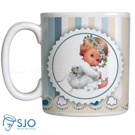 Caneca Anjo com Oração - Menino