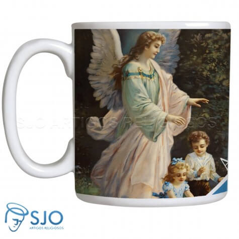 Caneca Anjo da Guarda com Oração - Mod. 2