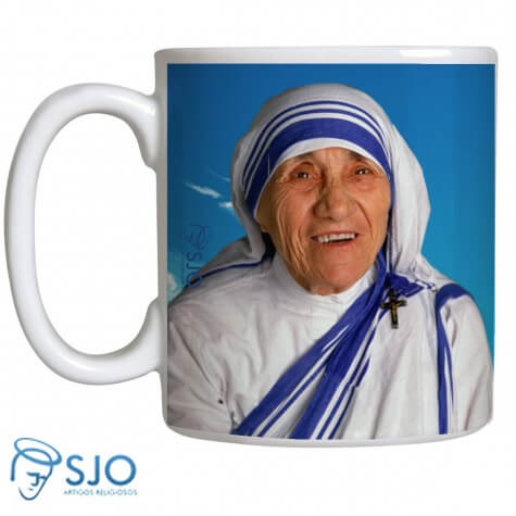 Caneca Santa Teresa de Calcutá com Oração