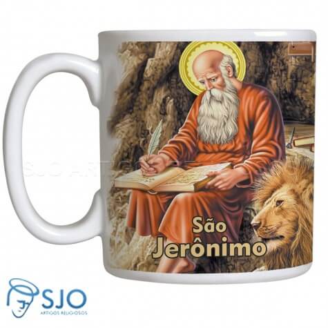 Caneca São Jerônimo com Oração